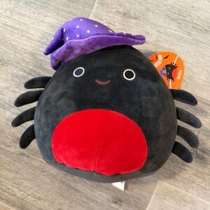 Squishmallows Bella Spider with Hat Plush Stuffed 8" 2022 Halloween Kellytoy New